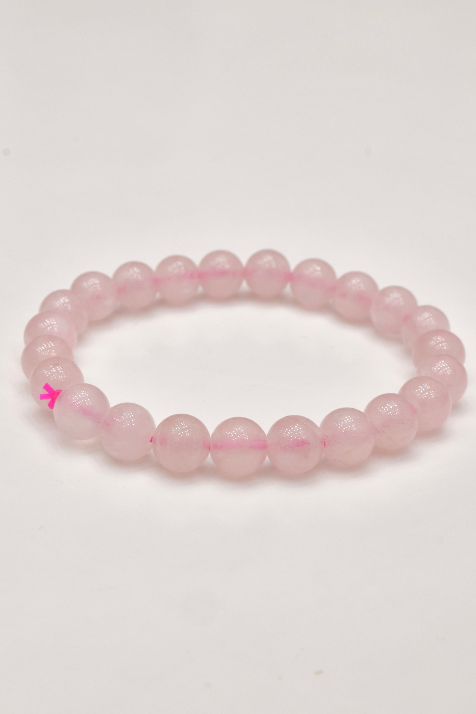 Blush Serenity Rose Quartz Bracelet – Natural Pink Crystal Love Stone Bracelet