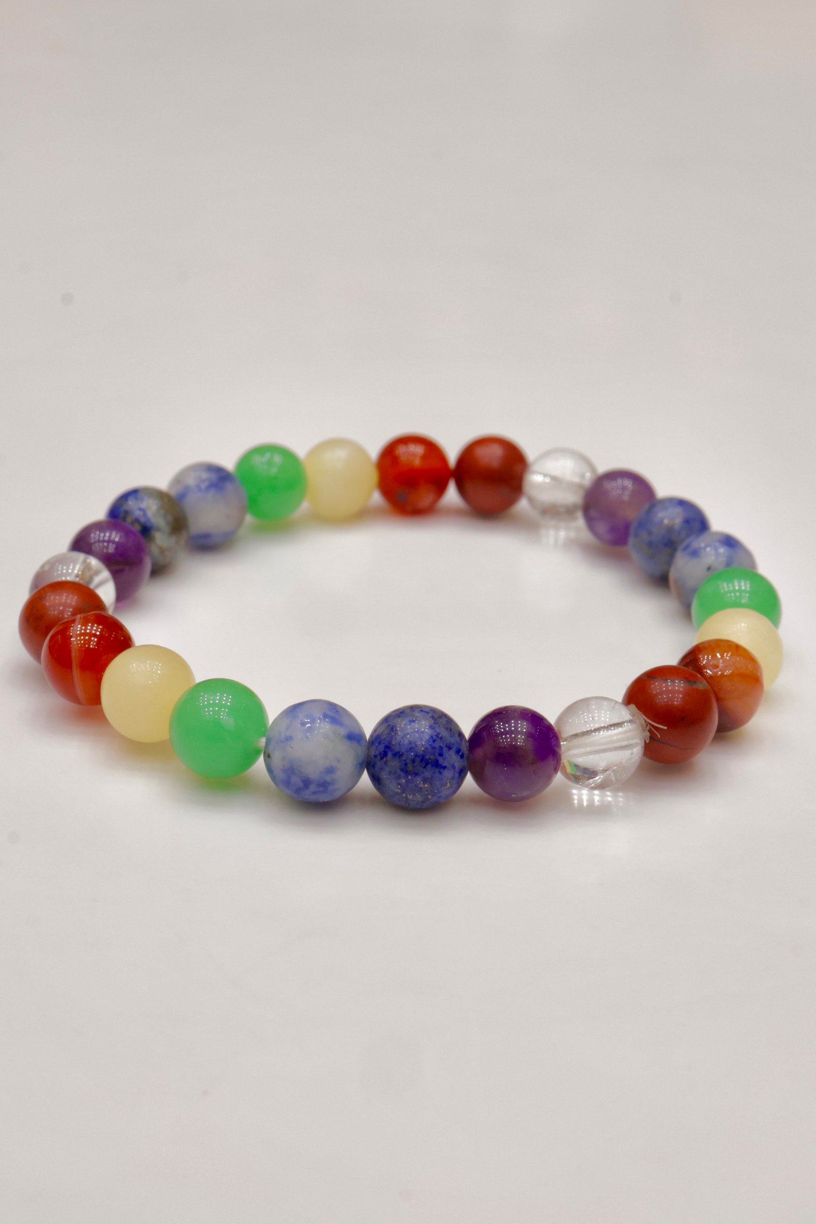 Cosmic Energy Seven Chakra Bracelet – Natural Healing Crystal Beaded Jewelry