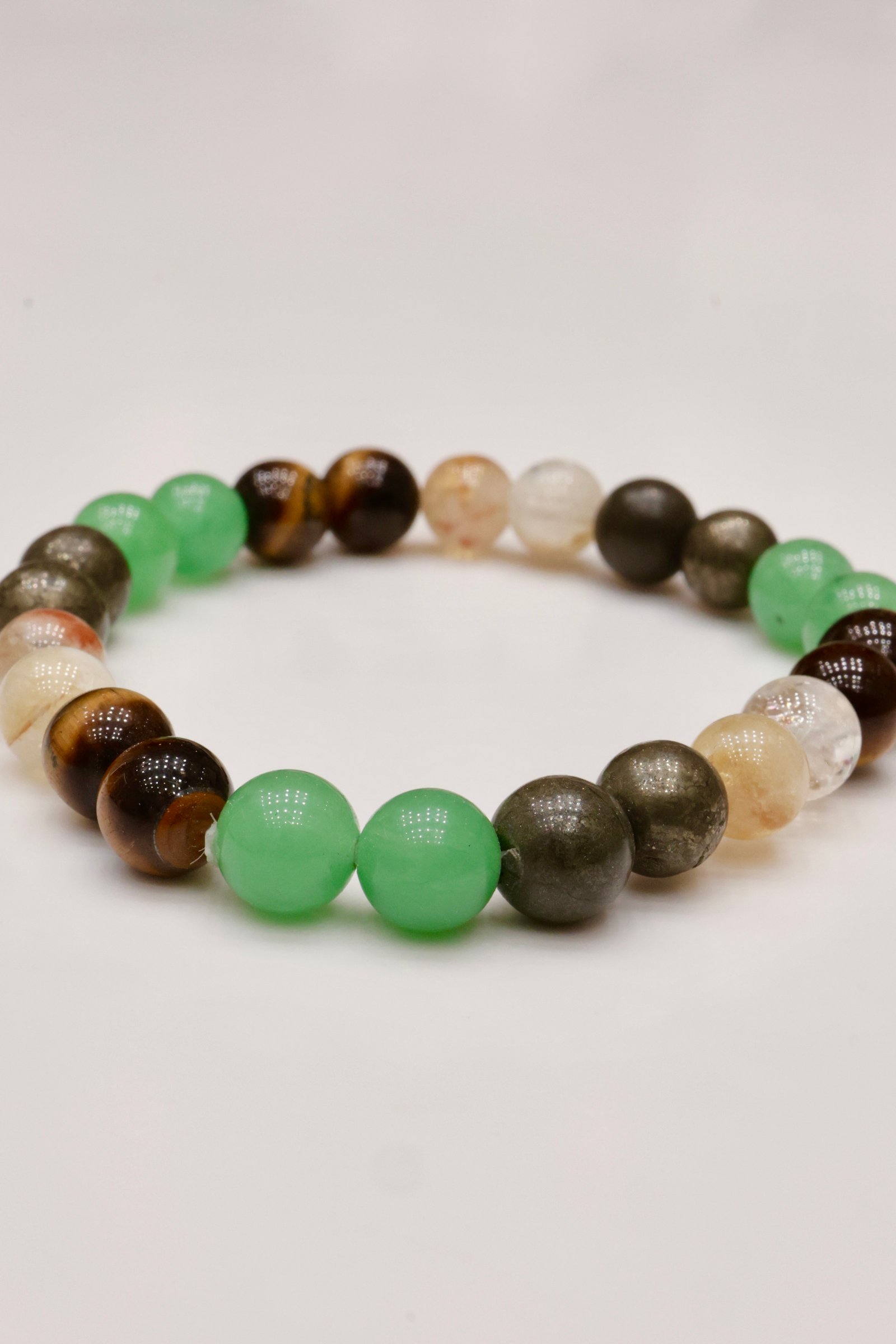 Money Magnet Manifestation Bracelet – Prosperity Crystal Gemstone Energy Bracele