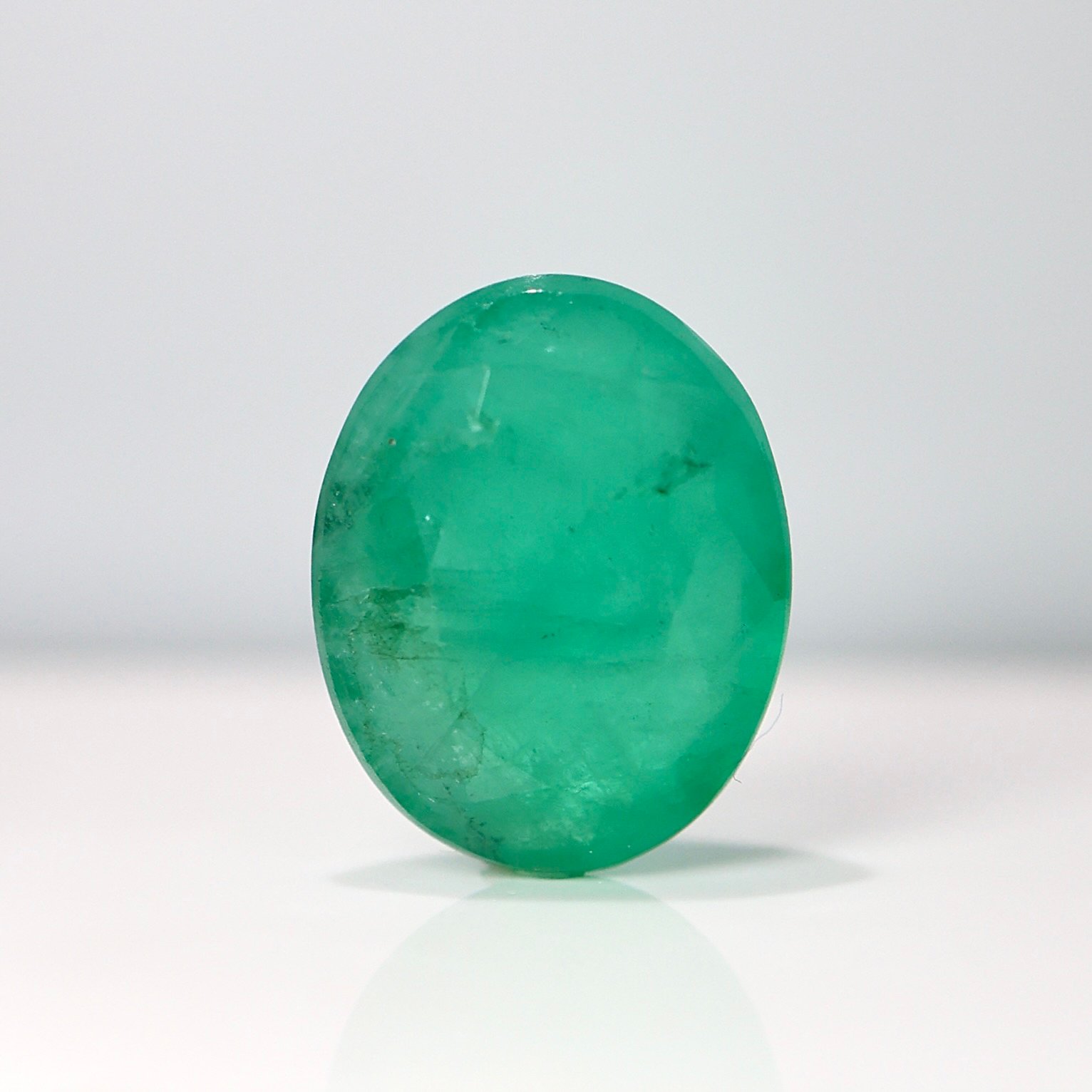 Natural Brazilian Emerald 3.86CT Oval Cut – Unheated & Untreated Gemstone