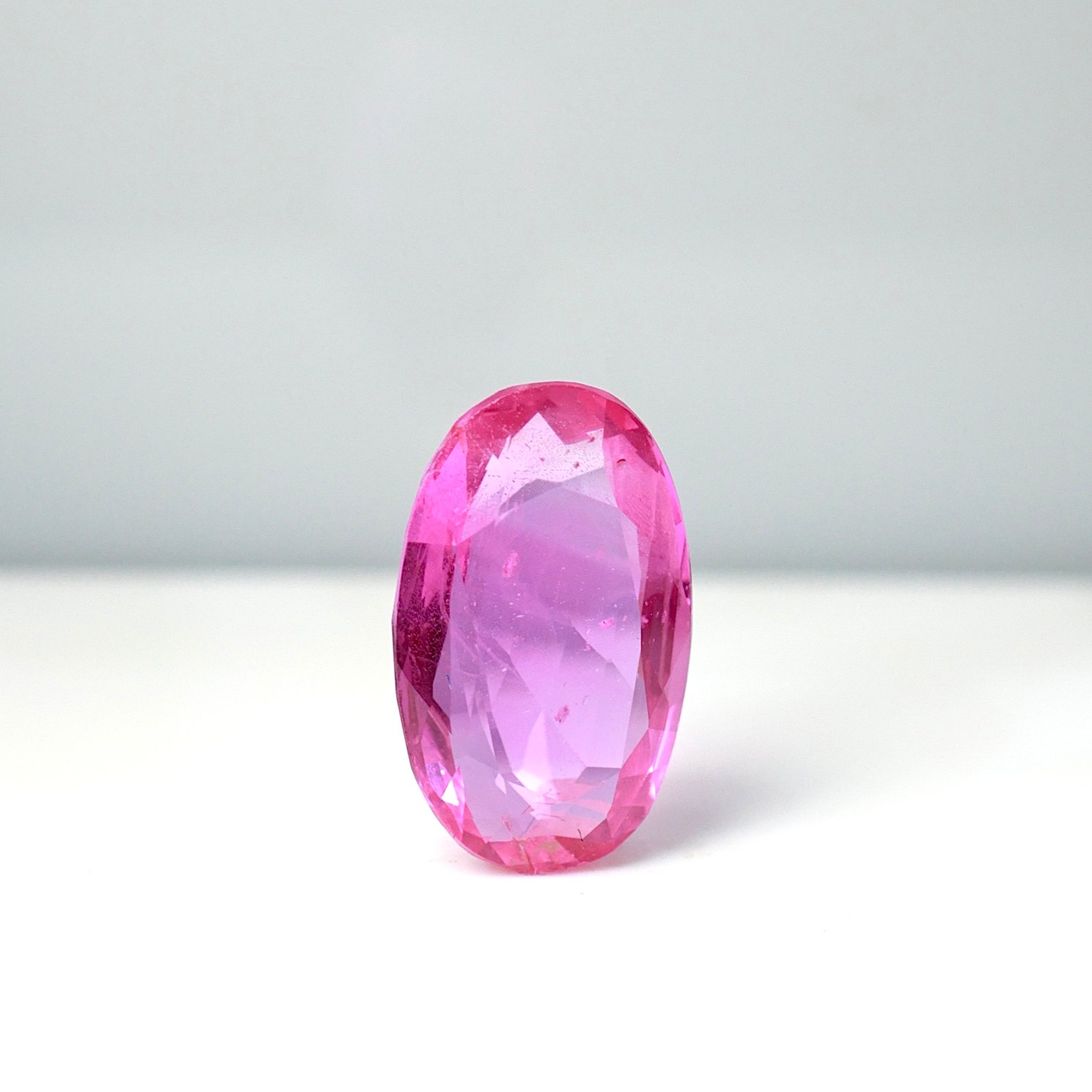 3.16CT Natural Burma Pinkish Ruby Oval Cut | Unheated & Untreated Certified Loos