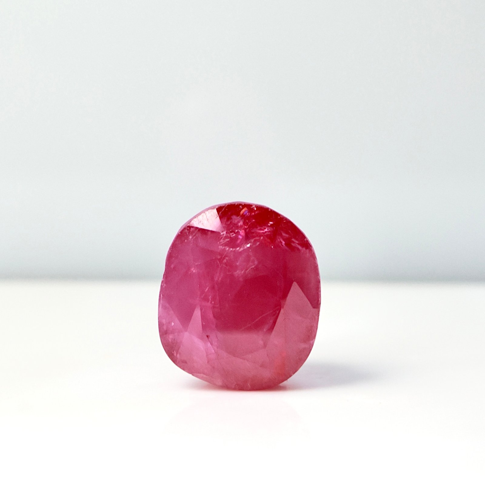 3.38CT Natural Burma Ruby Cushion Cut | Unheated & Untreated Certified Loose Gem