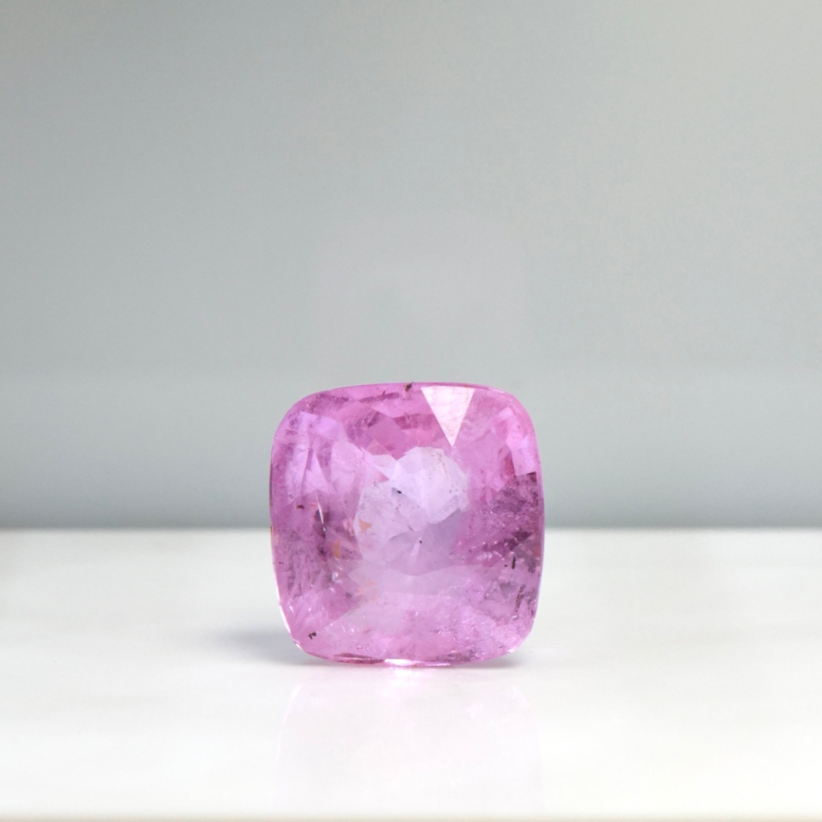 4.52CT Natural Sri Lankan Pink Sapphire Square Cut | Unheated & Untreated Certif